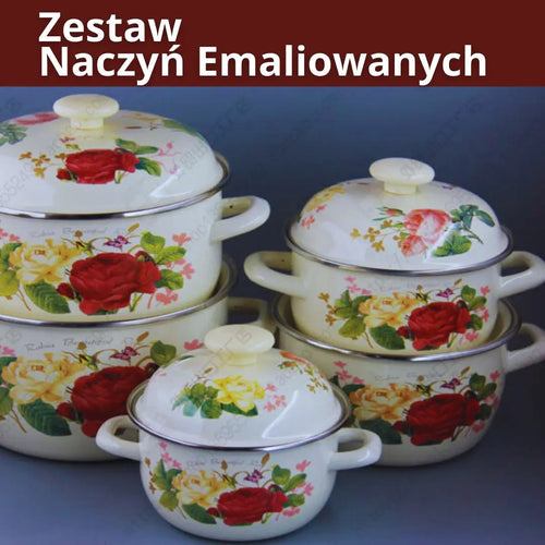 ZESTAW EMALIOWANYCH GARNKÓW Marlene Polonia